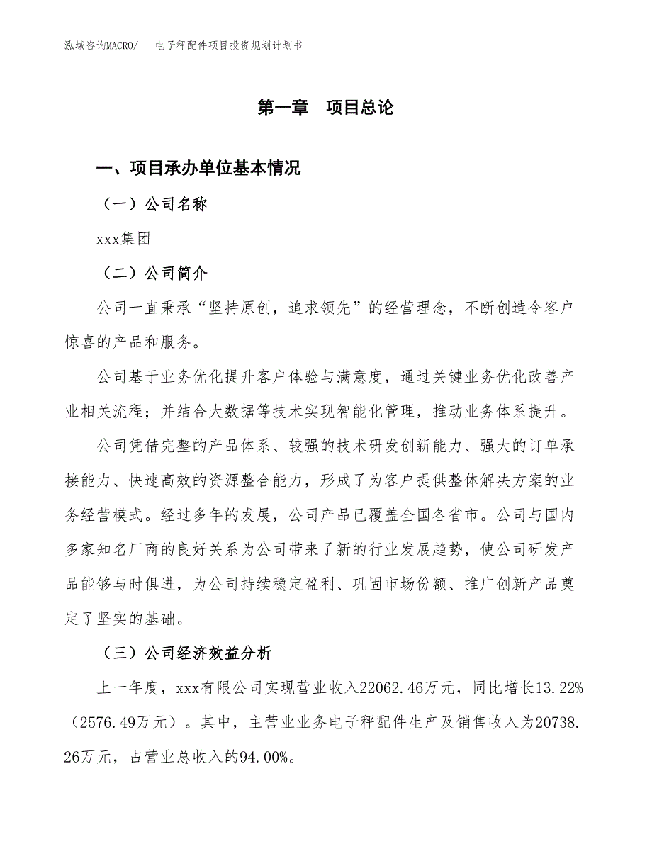 电子秤配件项目投资规划计划书.docx_第3页