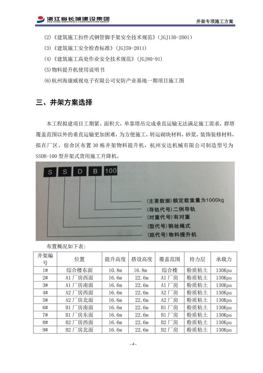 海康威视井架施工方案培训资料_第5页