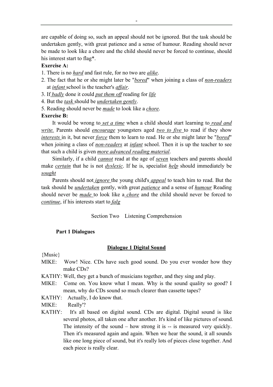 听力教学材料第二版第二册Unit5答案_第2页