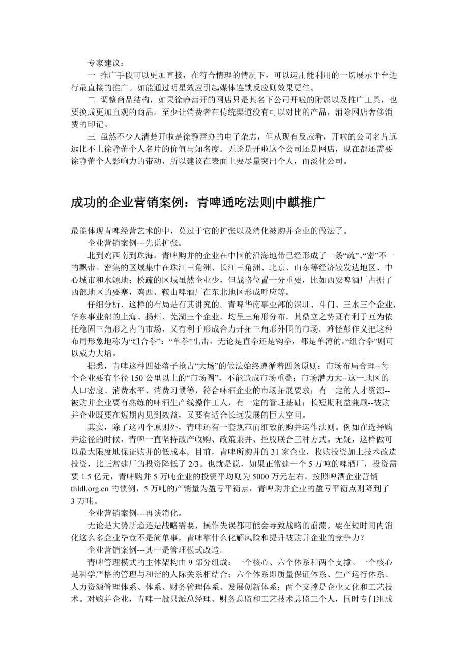 成功的企业营销案例解析_第5页