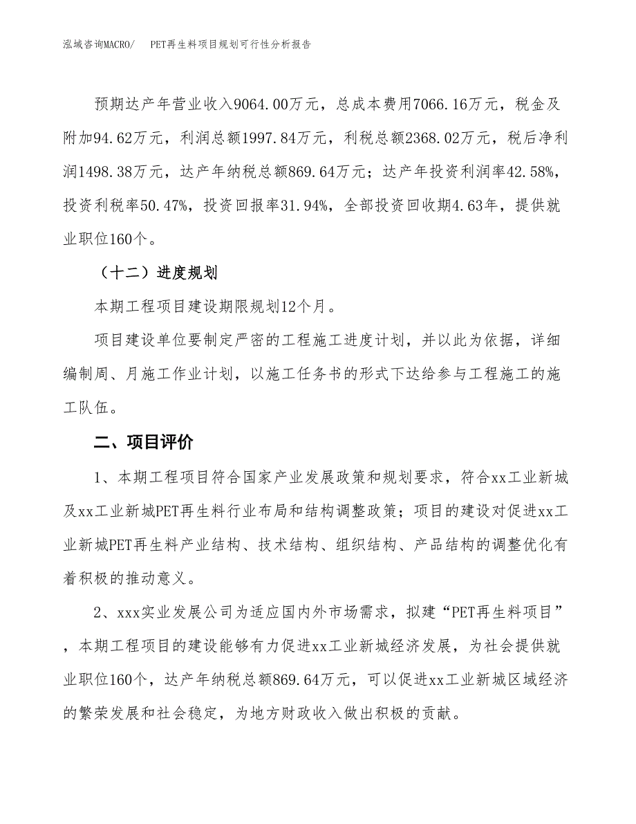 PET再生料项目规划可行性分析报告.docx_第3页