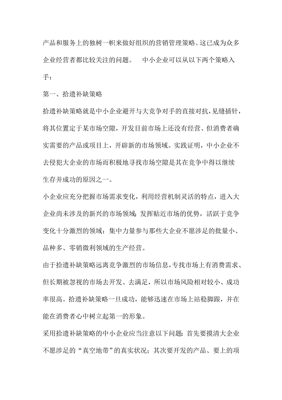 论中小企业的营销管理策略_第2页