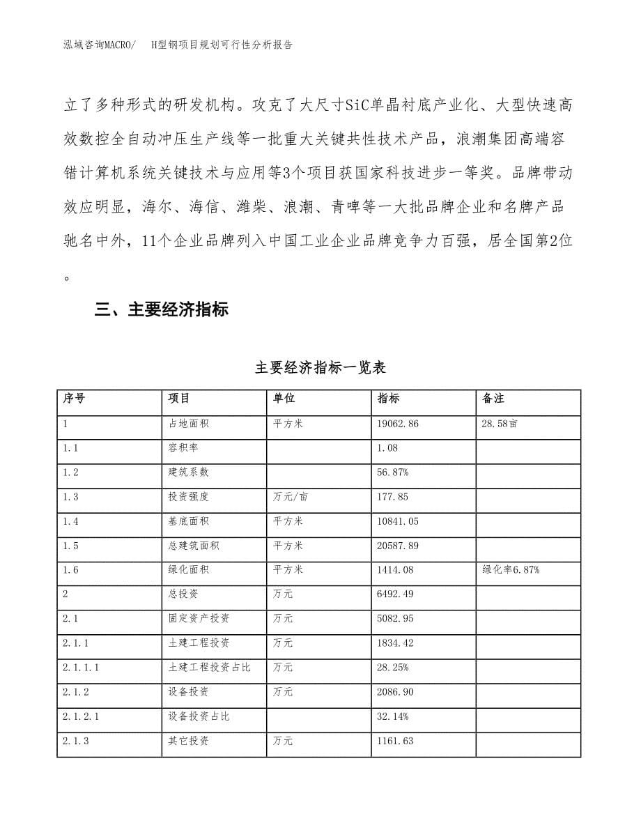 H型钢项目规划可行性分析报告.docx_第5页