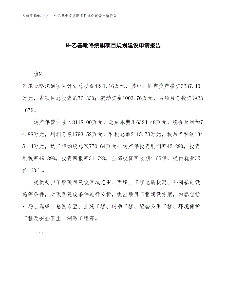 N-乙基吡咯烷酮项目规划建设申请报告范文.docx_第2页