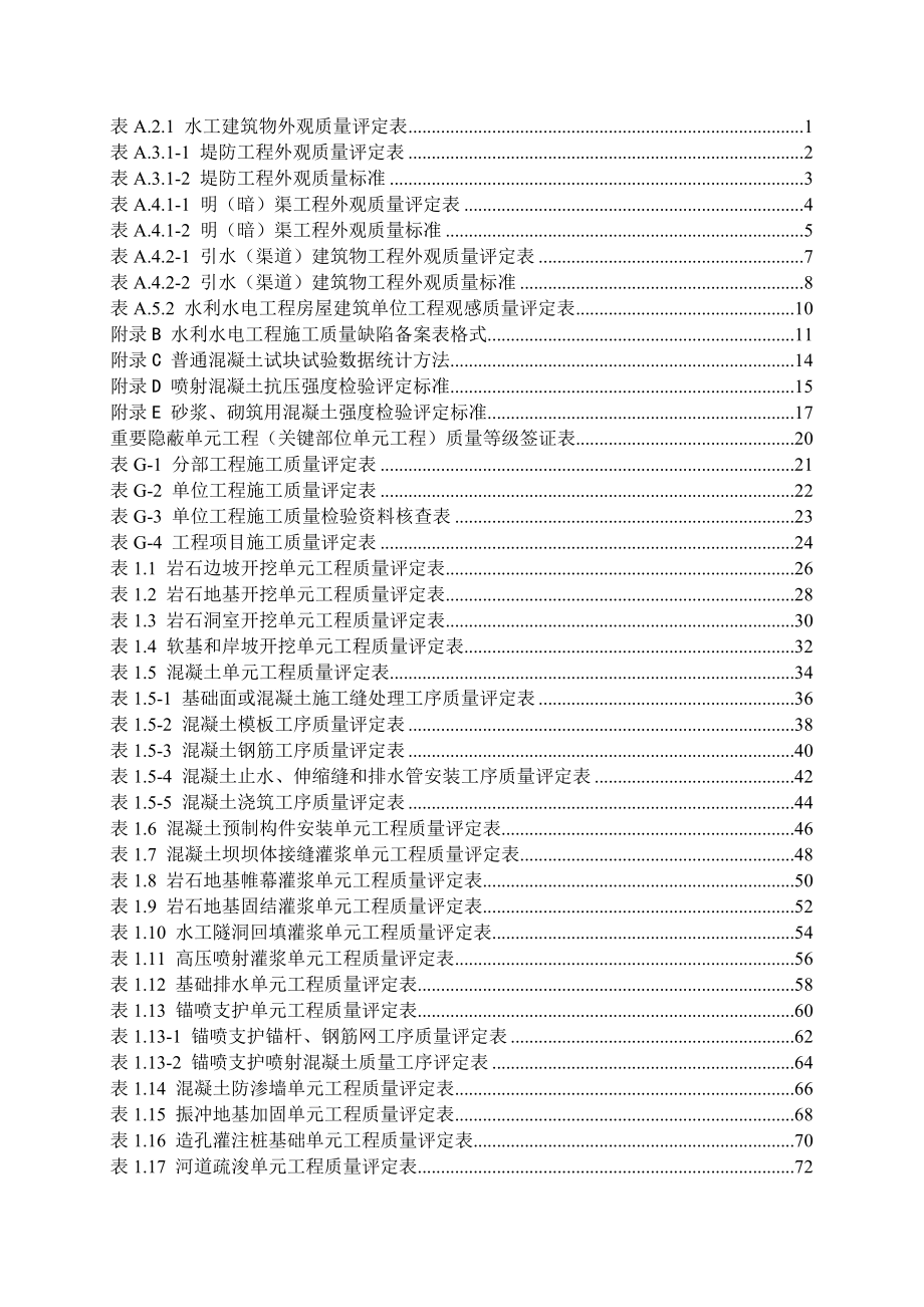 施工质量评定表_第1页