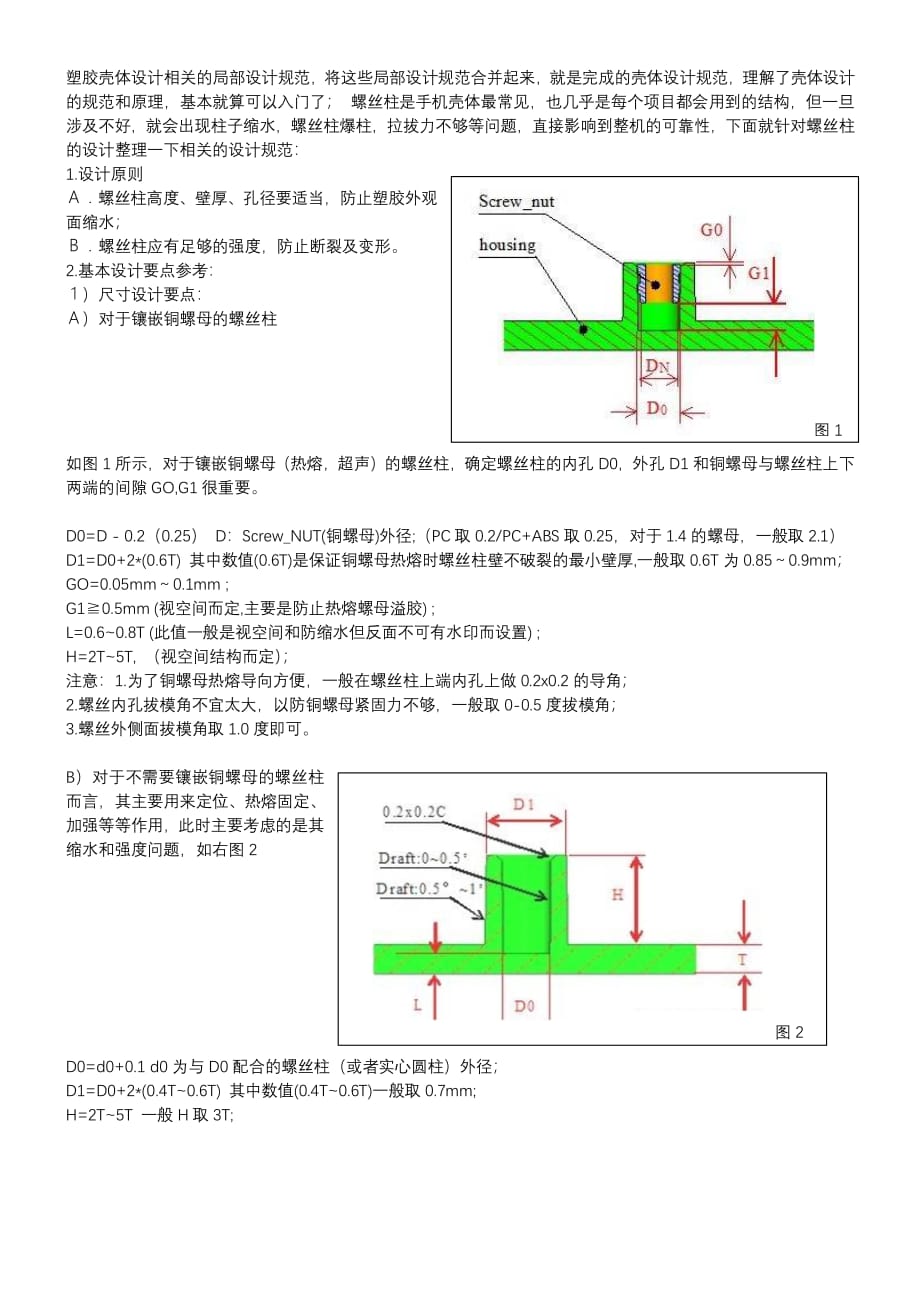 塑胶壳体螺丝柱规范_第1页