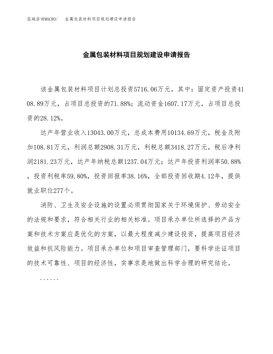 金属包装材料项目规划建设申请报告范文.docx_第2页