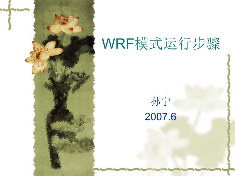 wrf模式运行步骤_第1页