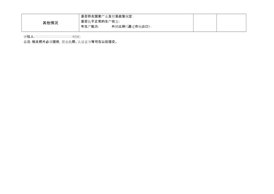 申请出口玩具质量许可证评估报告表_第2页