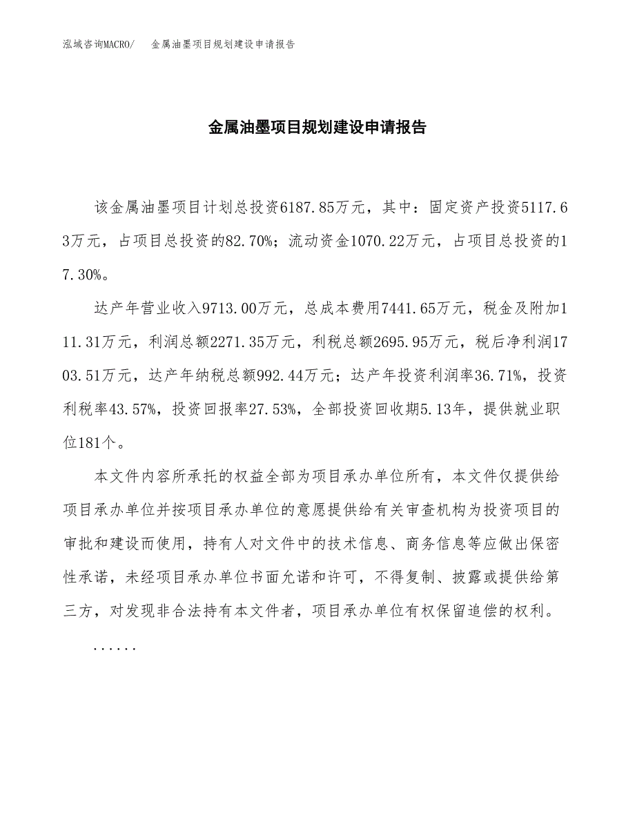 金属油墨项目规划建设申请报告范文.docx_第2页