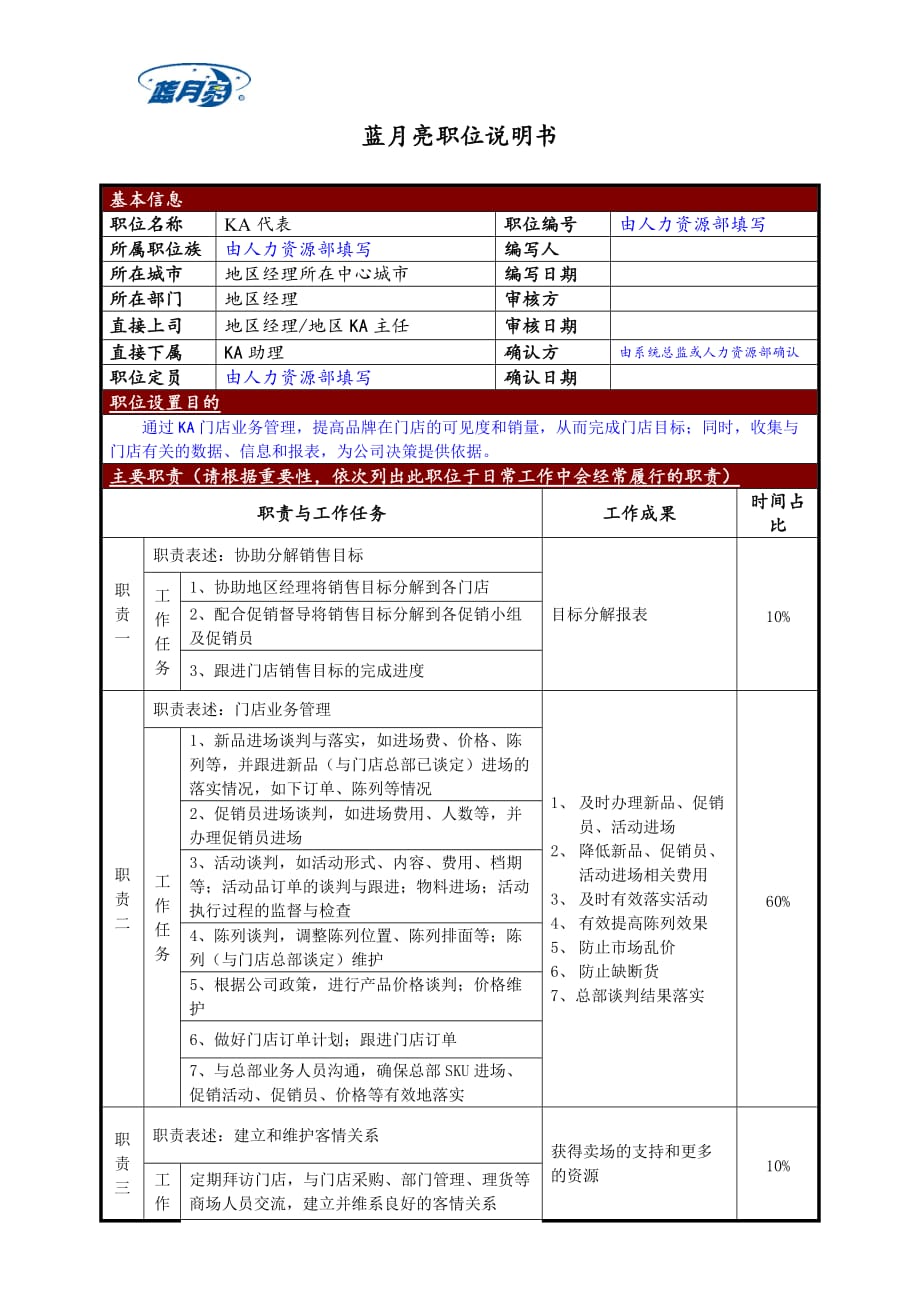 ka代表职位说明书_第1页