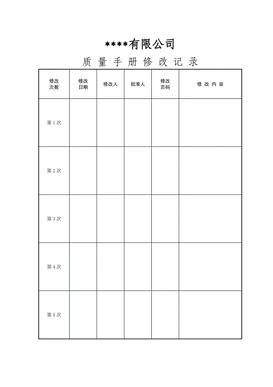 某公司质量体系文件1_第2页