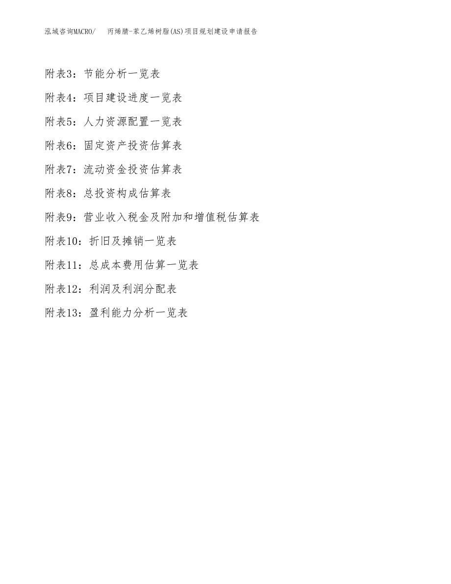 丙烯腈-苯乙烯树脂(AS)项目规划建设申请报告范文.docx_第5页