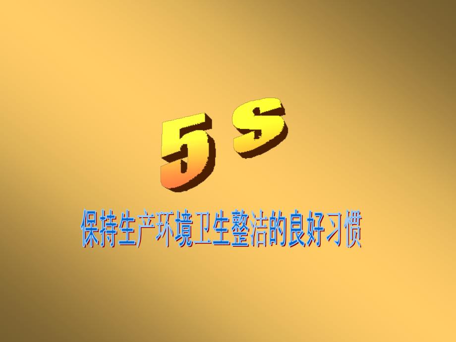 5s 6s管理_5s讲座--保持生产环境卫生整洁的良好习惯_第1页