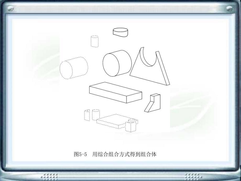 机械制图教学课件作者蓝汝铭电子教案第五章节组合体课件_第5页