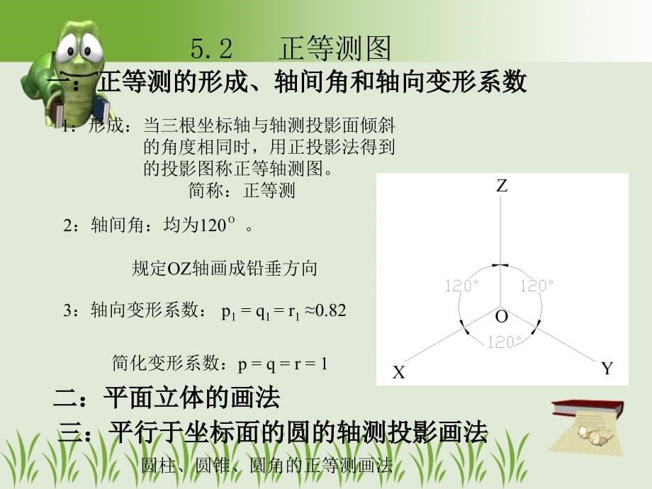 机械制图与CAD基础王斌基本课件第五章轴测图_第5页