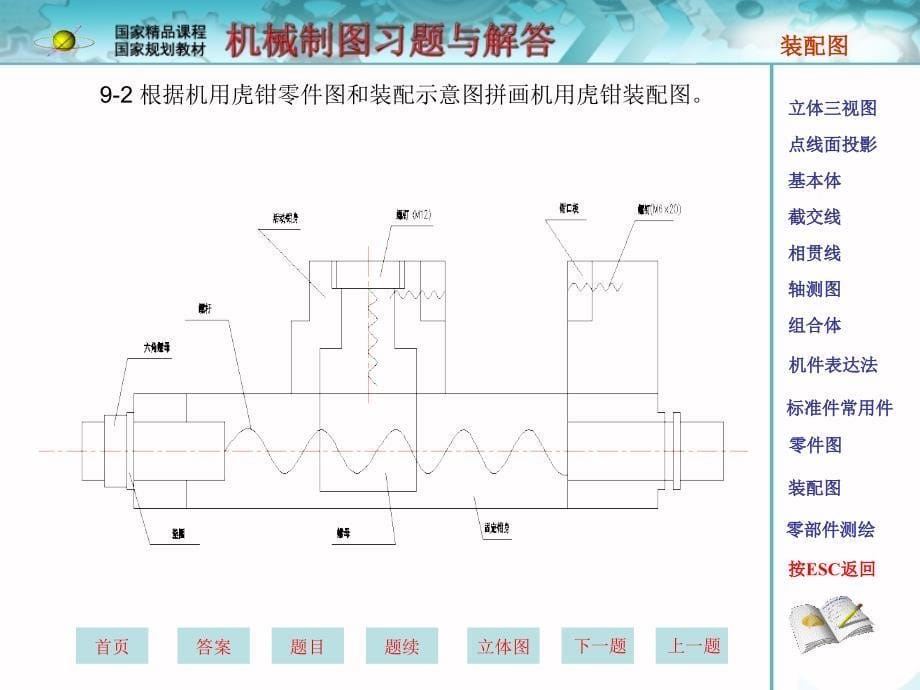 机械制图教学课件作者孙敬华电子课件习题解答11-装配图_第5页