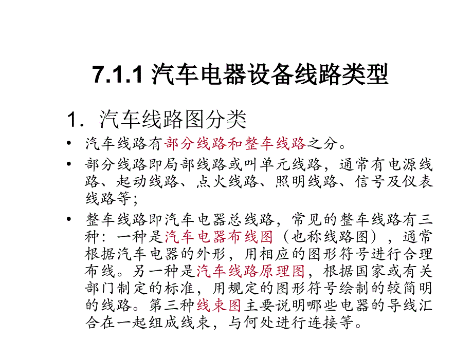 汽车电器与电子技术孙仁云电子课件第七章节汽车电器设备总线路_第4页