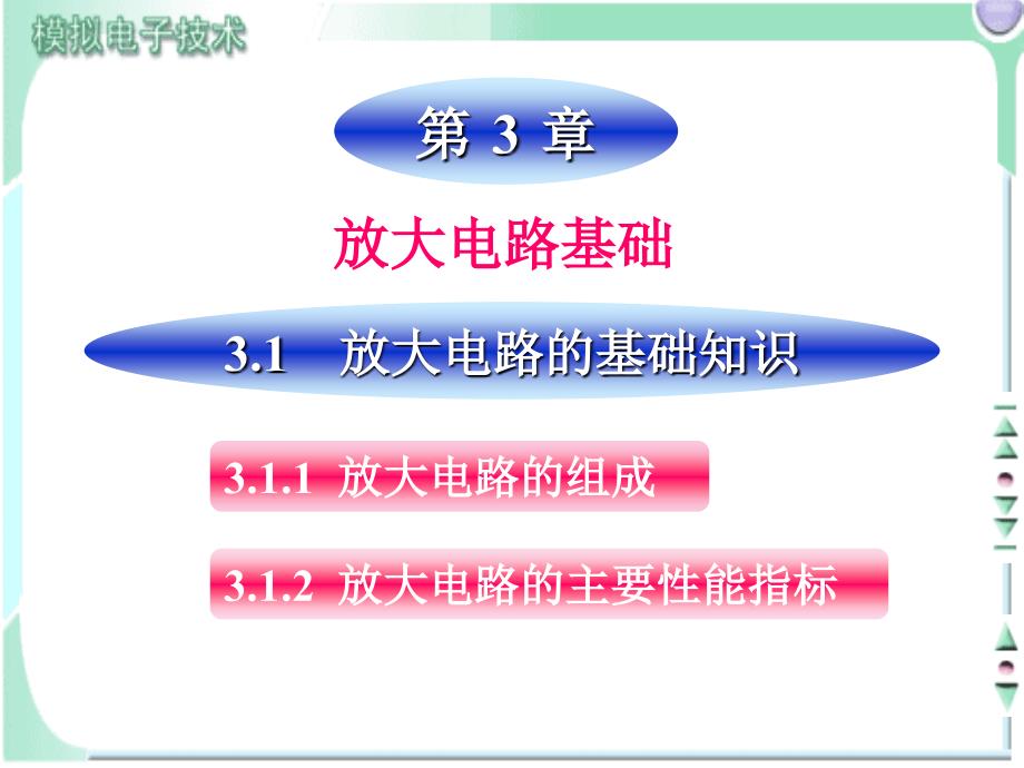 模拟电子技术教学课件作者第3版胡宴如电子教案ch31课件_第1页