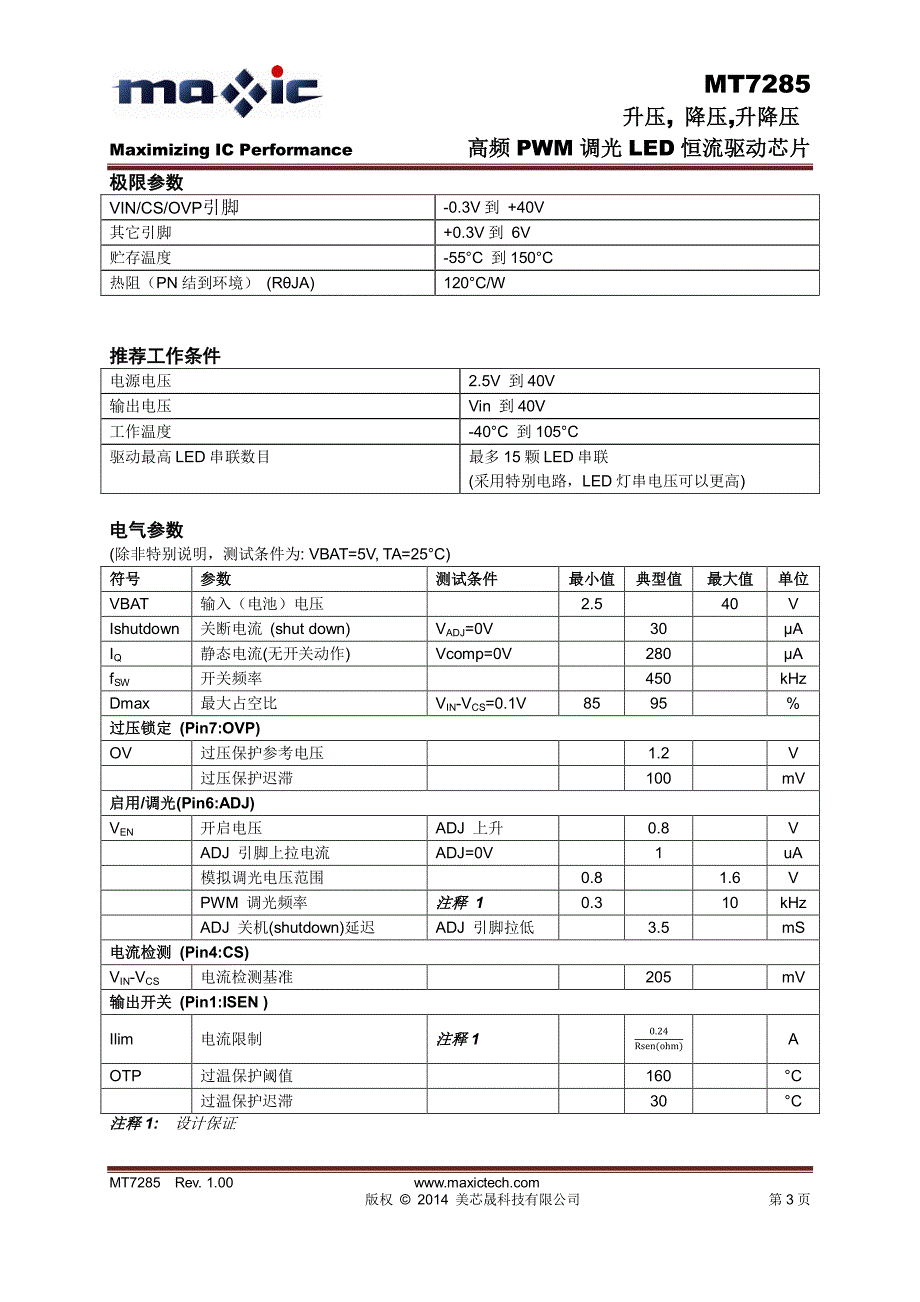 mt7285_中文规格书_rev1.00_第3页