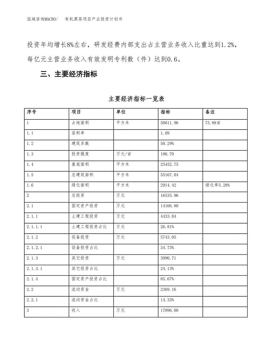 有机黑茶项目产业投资计划书.docx_第5页