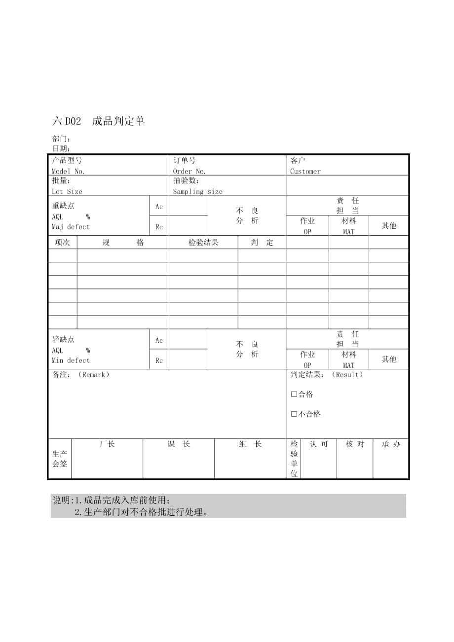 货物成品管理表格_第1页