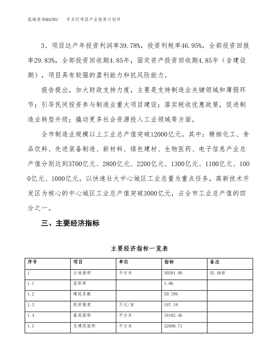 手术灯项目产业投资计划书.docx_第4页