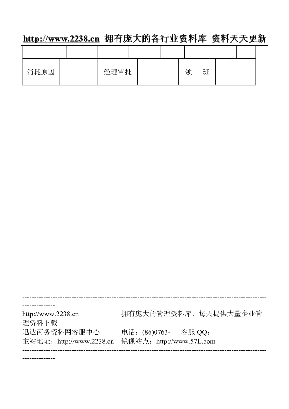 餐饮用具溢耗报告管理单_第2页