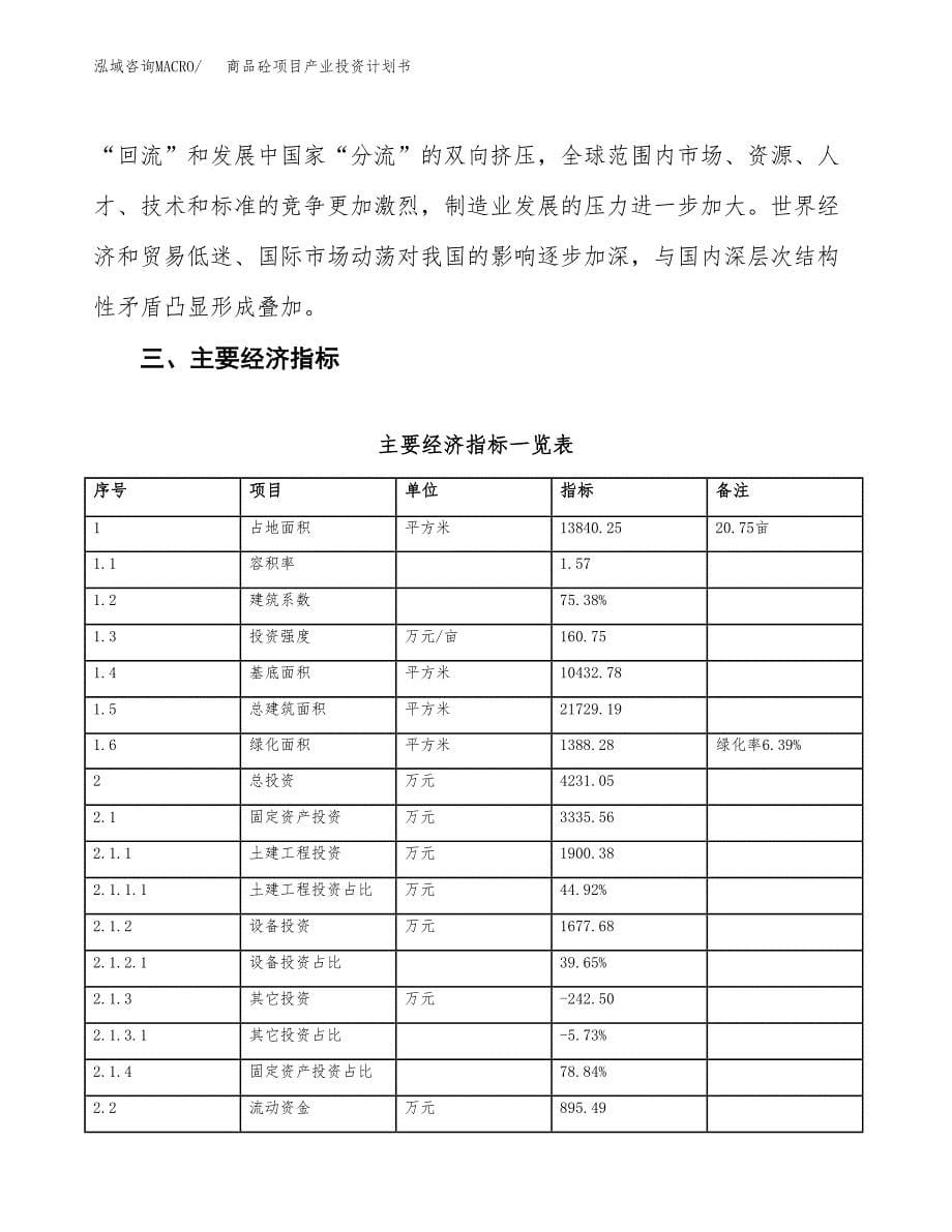 商品砼项目产业投资计划书.docx_第5页