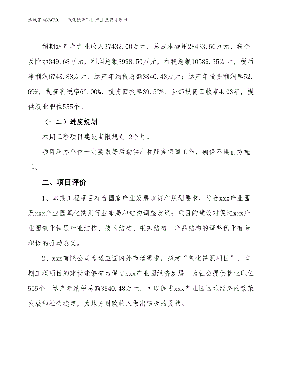 氧化铁黑项目产业投资计划书.docx_第3页