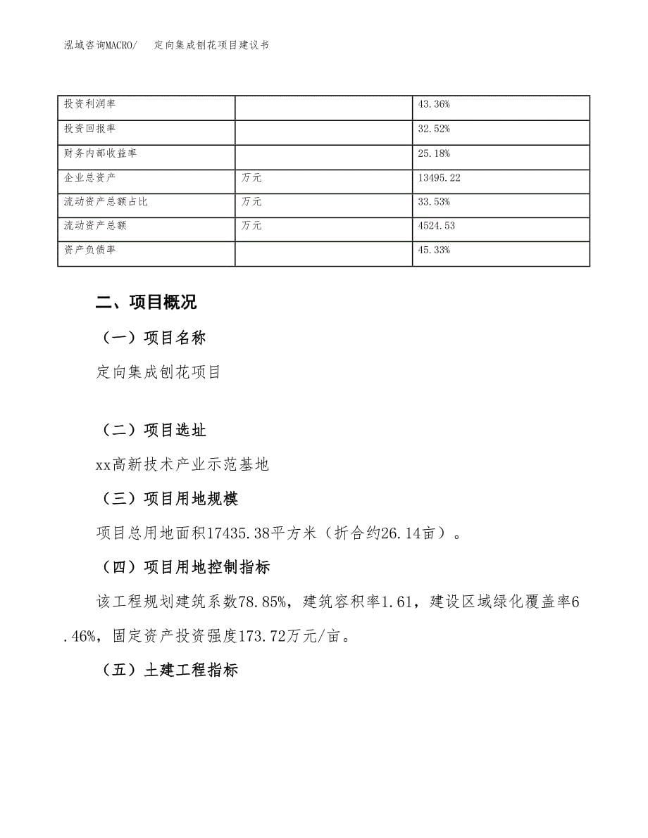 定向集成刨花项目建议书（26亩）.docx_第5页