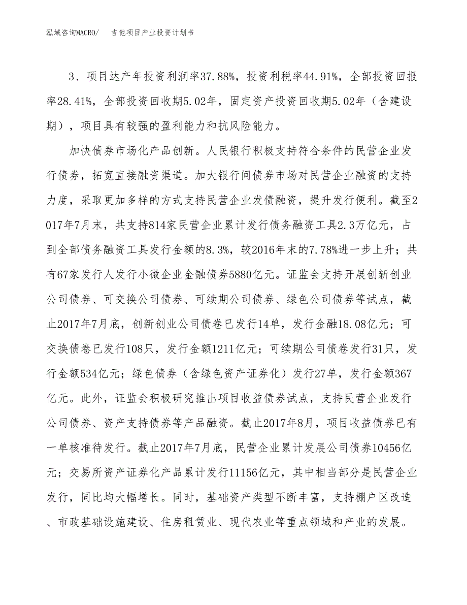 吉他项目产业投资计划书.docx_第4页