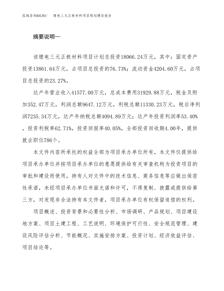 锂电三元正极材料项目规划建设报告.docx_第2页