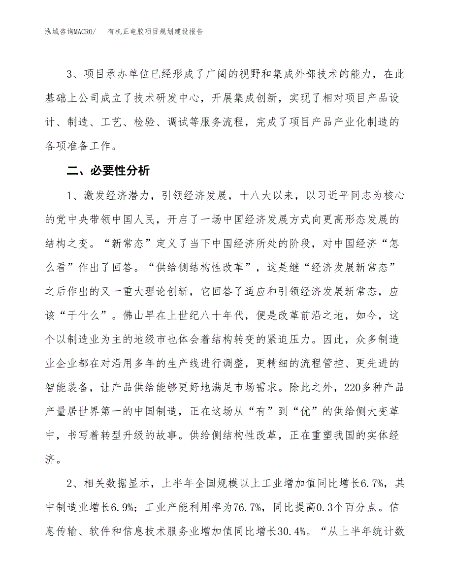 有机正电胶项目规划建设报告.docx_第4页