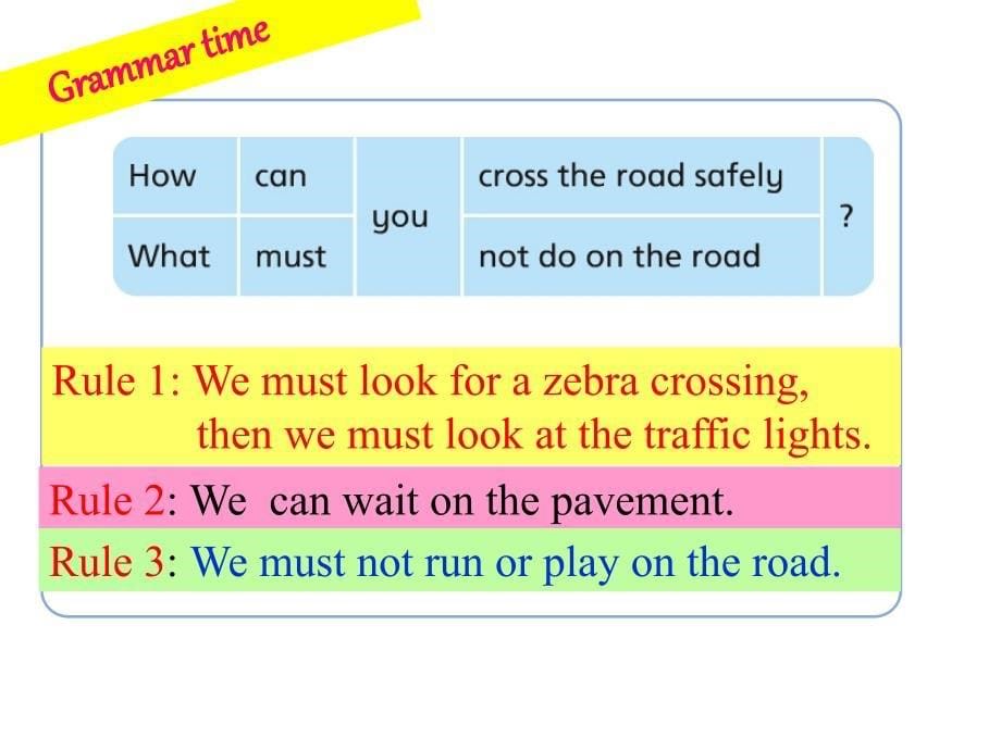 译林版小学英语6b-unit4-road-safety_第5页