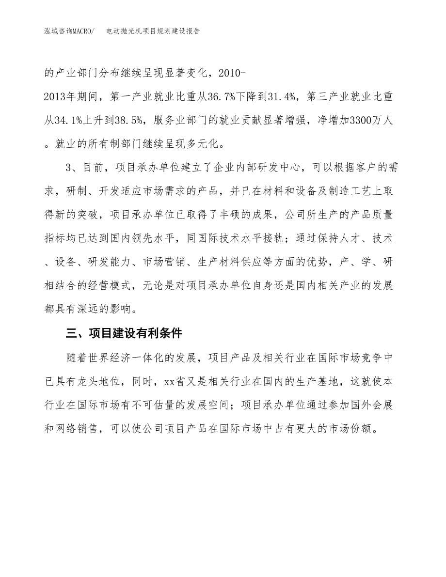 电动抛光机项目规划建设报告.docx_第5页