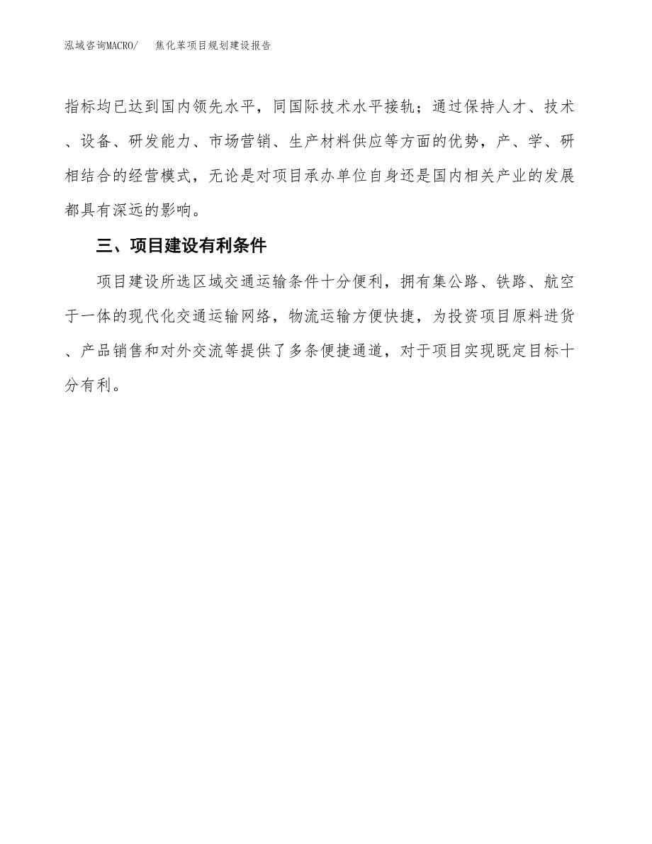 焦化苯项目规划建设报告.docx_第5页