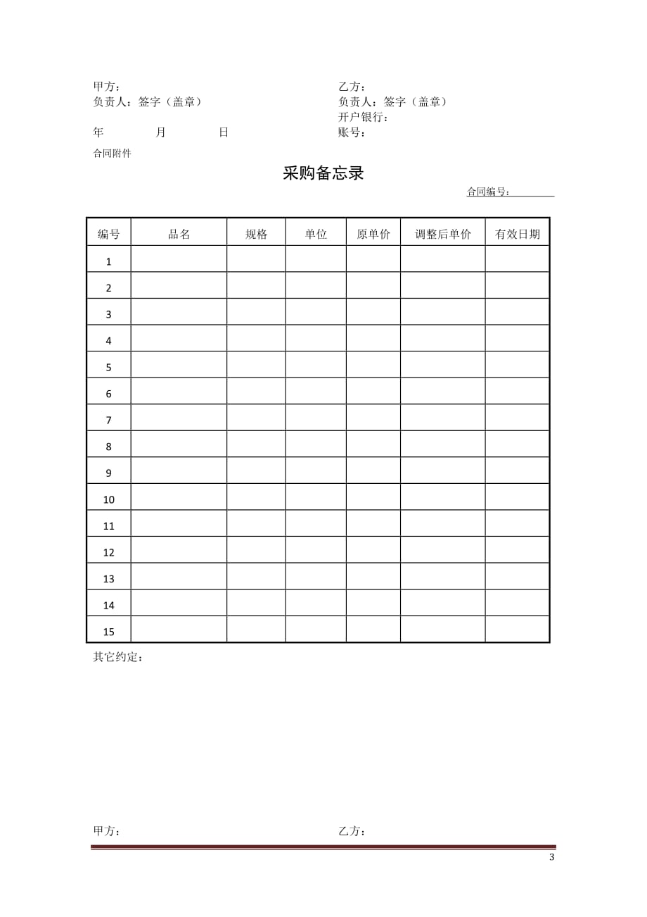 餐饮购销合同_第3页