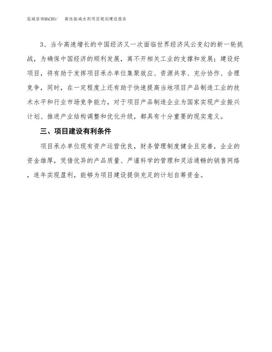 高性能减水剂项目规划建设报告.docx_第5页