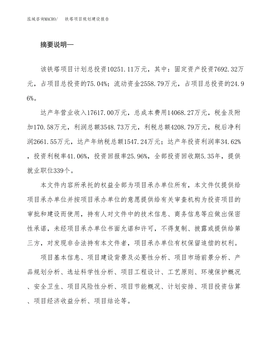 铁塔项目规划建设报告.docx_第2页