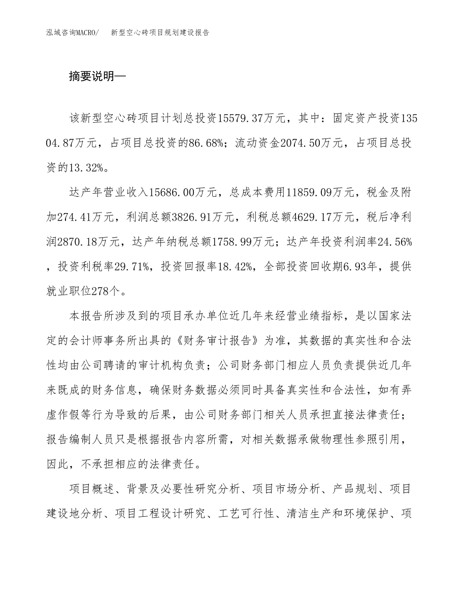 新型空心砖项目规划建设报告.docx_第2页