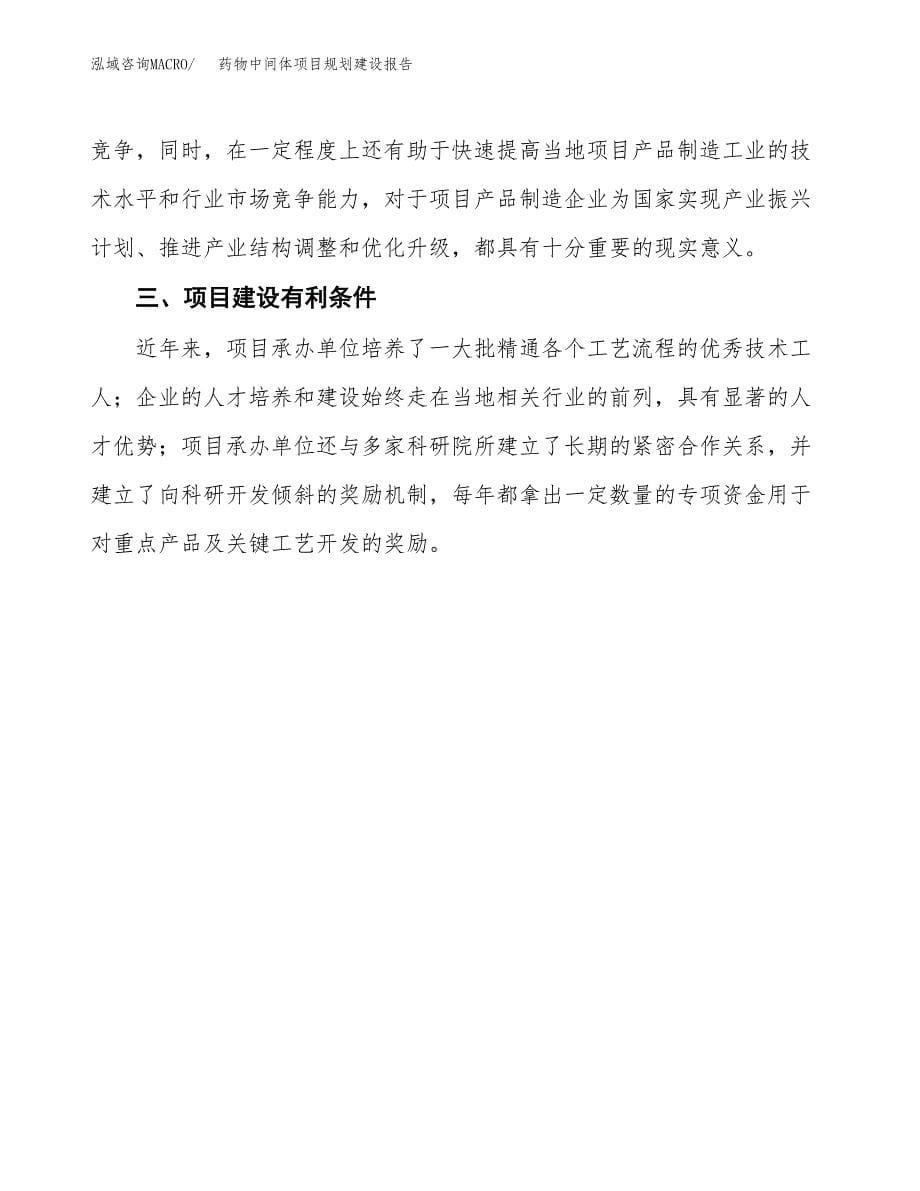 药物中间体项目规划建设报告.docx_第5页