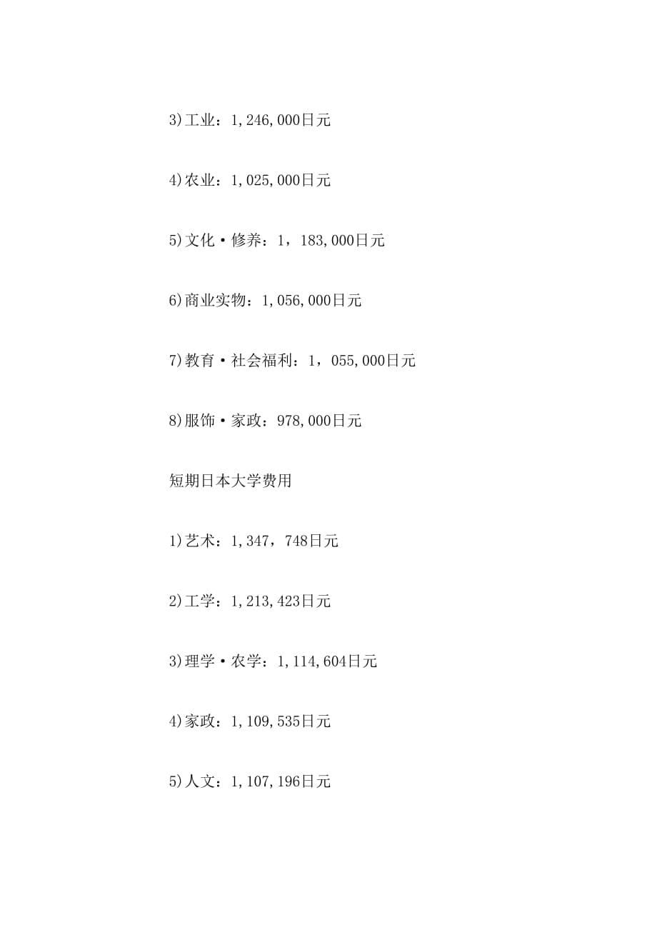 日本留学各大高校费用介绍范文_第5页