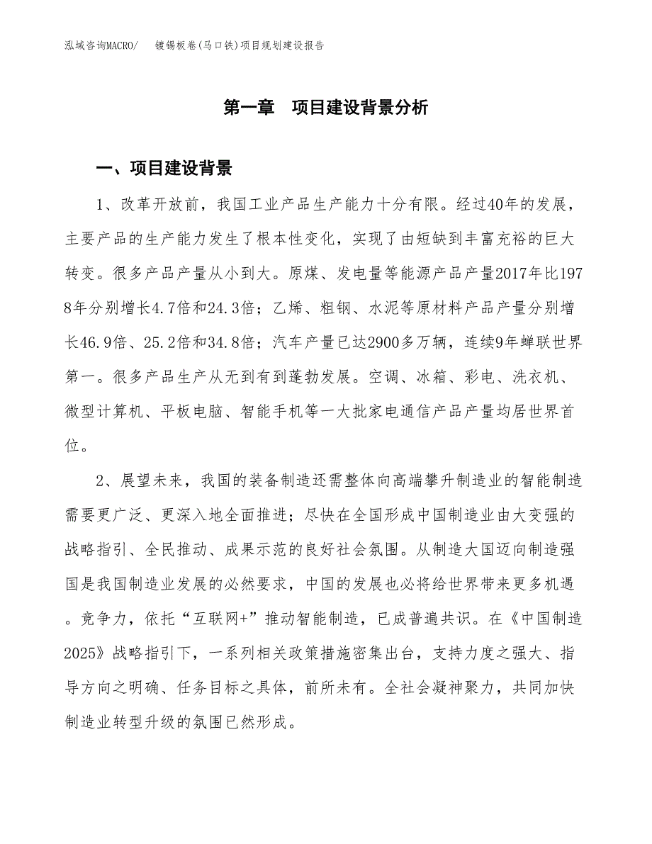 镀锡板卷(马口铁)项目规划建设报告.docx_第3页