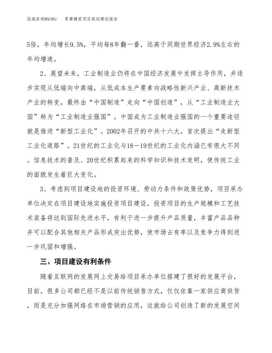 果葡糖浆项目规划建设报告.docx_第5页