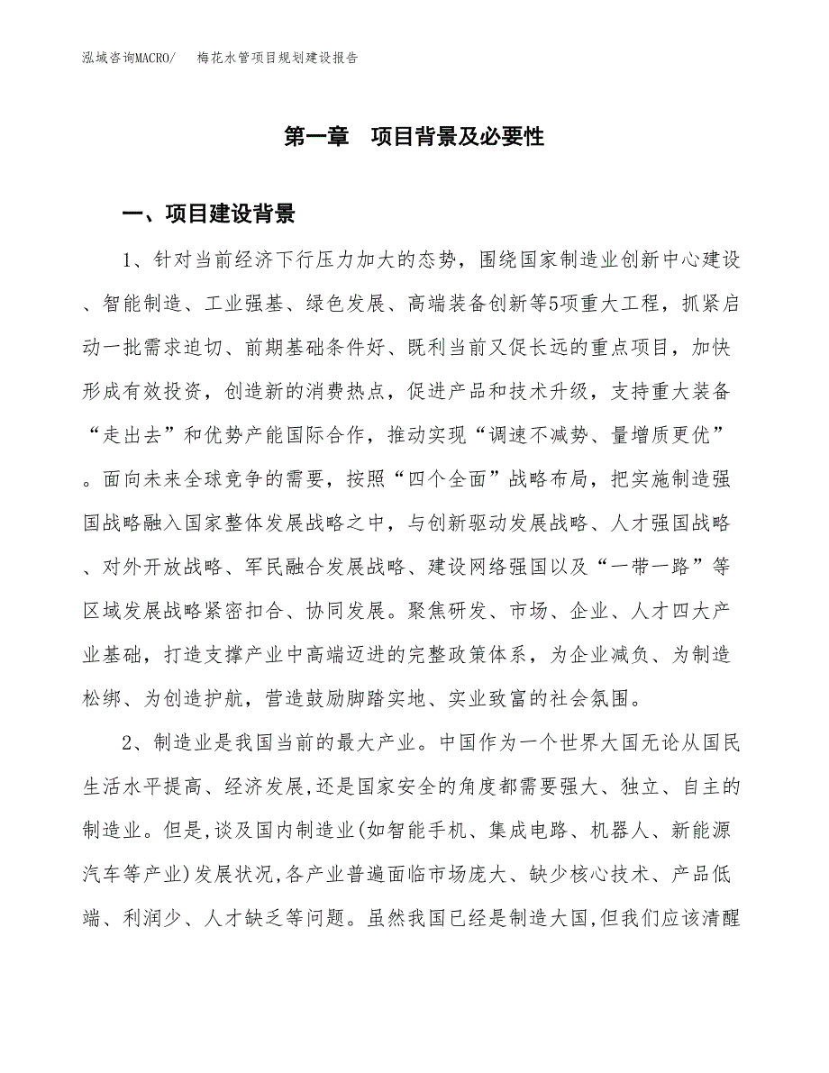 梅花水管项目规划建设报告.docx_第3页