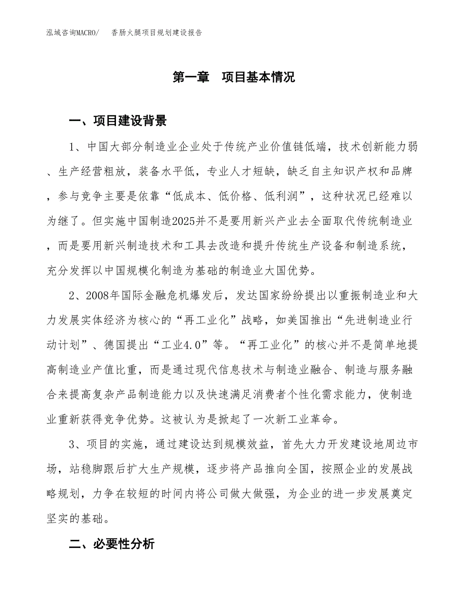 香肠火腿项目规划建设报告.docx_第3页