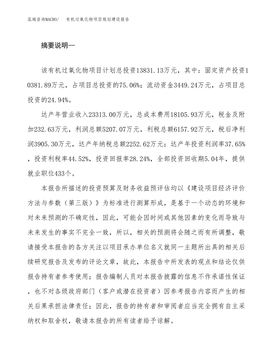 有机过氧化物项目规划建设报告.docx_第2页