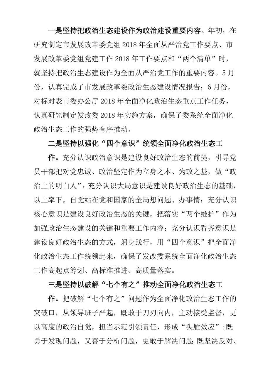 2018年市发展改革委党组落实全面从严治党主体责任报告材料_第5页