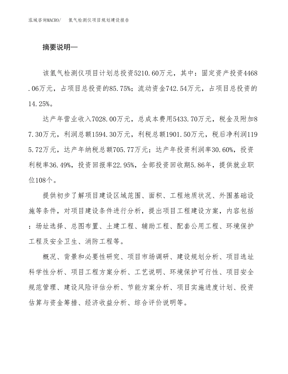 氢气检测仪项目规划建设报告.docx_第2页